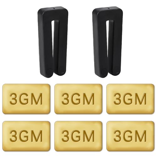 8PCS Ceiling Fan Blade Balancing Kit Including Fan Balancing Clips and 6pcs Metal Self-Adhesive 3G Weight Practical Fan Balance Kit for Ceiling Fan Weight Balancing 2pcs