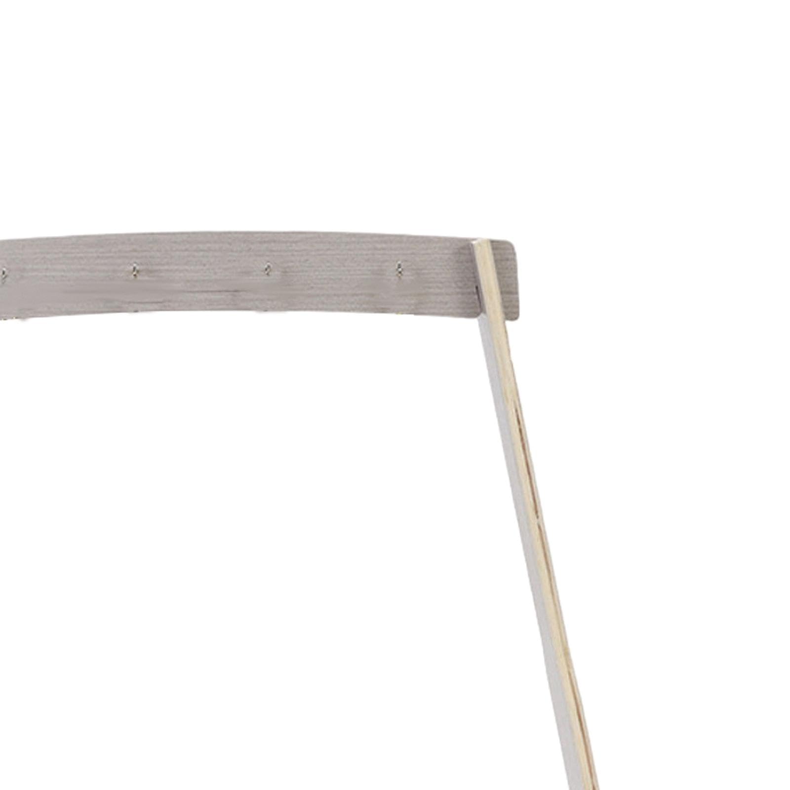 Harilla Support de Carillon en Bois, Support de Carillon Polyvalent Facile à Assembler, Support de Cible de Gong pour Salle de Classe, Bureau, Salon de Thé, Style B