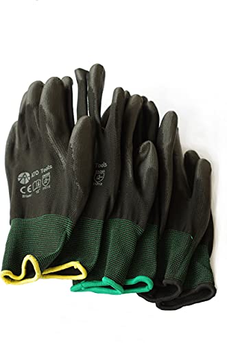 ATO Tools Lot de 24 paires de gants de travail de jardin Cover