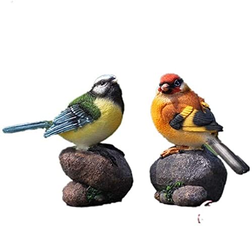 Statue oiseau en résine pour décoration extérieure de jardin et balcon
