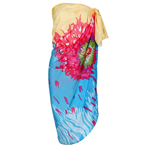 Ayliss Womens Swimwear Chiffon Printed Cover Up Beach Sarong Pareo Bikini Swimsuit Wrap (#36 (57"*55")) #TOP1
