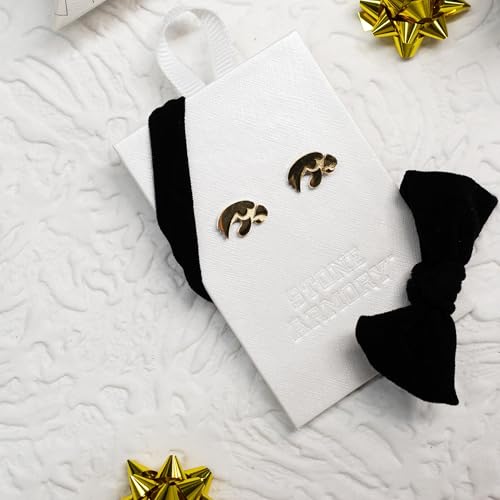 Stone Armory Earrings for University of Iowa Jewelry Gifts for Women, Graduation – Stainless Steel Skin-Friendly U of I Hawkeyes stud earrings by Stone Armory - Used condition - Image 5