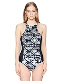 Roxy Junior's Standard Fitness One Piece Swimsuit, Dress Blues Geometric Feeling, S