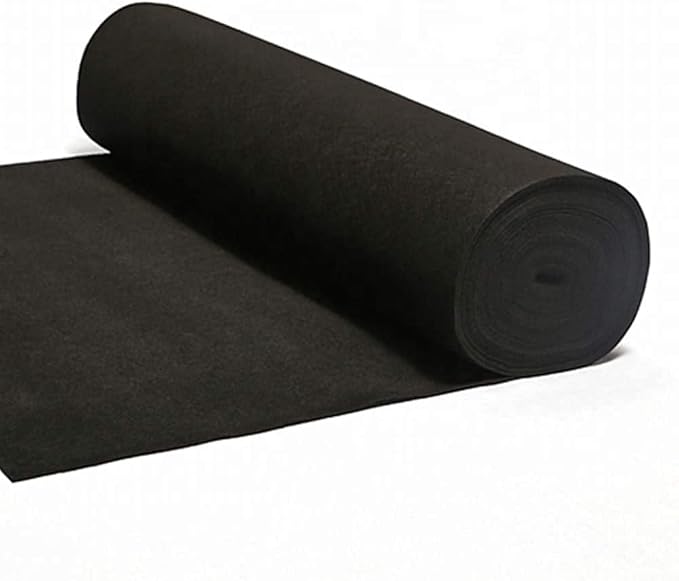 39.6"x396" Black Underfelt Carpet High Grade Car