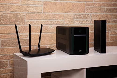 APC Easy UPS - BVX1600LI-GR - bezprzerwowe zasilanie 1600 VA z wyjściami Schuko, bezpiecznikiem akumulatora i ochroną przed przepięciem, bateria zapas