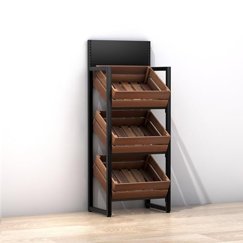 Estantería comercial para frutas de gran capacidad para solucionar el desorden de snacks