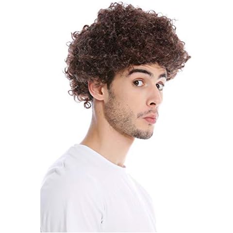 WIG ME UP PW0186-P4 Peluca Rizada Corta Marrón Cover