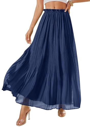 PRETTYGARDEN Long Skirts for Women Summer Vacation Outfits 2026 Spring