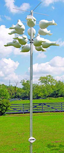 Ravenox Purple Martin Horizontal Gourd | Purple Martin Gourds With Rectangle Sparrow Resistant Hole | Horizontal Storage With Dried Gourds House | Bird Feeder Rack Compatible (8 Pack) #TOP4