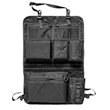 PangolinTiger Rückenlehnen-Organizer, Taktischer Molle-Organizer für Fahrzeugsitz, 7 Fächer, Netztasche, Schwarz/Khaki/Armeegrün (Schwarz)