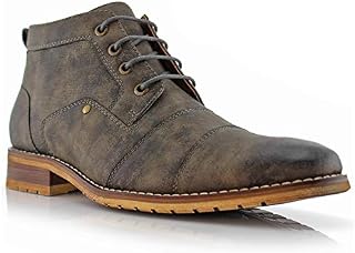 Ferro Aldo Men's Blaine Oxford, Grey, 10.5 Medium US
