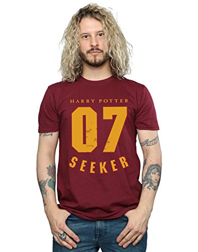 Harry Potter Men's Seeker 07 T-Shirt XX-Large Burgundy