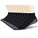 Cooplus 10 Pairs Mens Socks Breathable Casual Low Cut Ankle Cushioned Moisture-Wicking