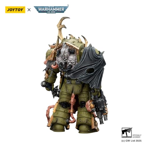Image of JOYTOY Death Guard Warhammer 40k 1 /18 Action Figure Death Guard Blightlord Terminator 3 with Combi-Bolter and Bubotic Blade Collectible Gifts,Toys for Kids 15+ and Adults 4.8-inch