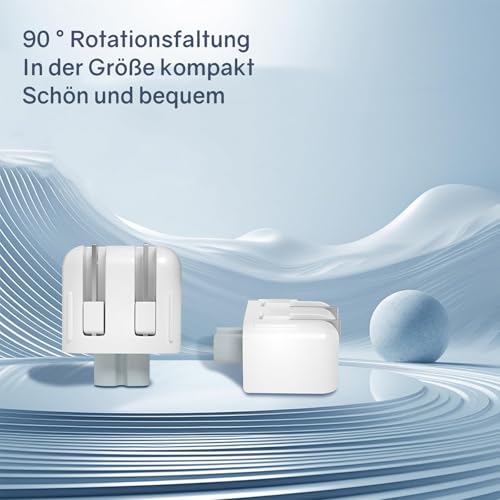 VIEVRE 2 Stücke Reiseladegerät Konverter US Duck Head Stecker, AC Adapter US Stecker, Ersatzstecker für iPod, MacBook, Ladegerät Konverter Ersatzanschluss