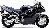 2 Jahre Garantie MIVV Auspuff genehmigt oval Carbon kompatibel mit Honda cbr 1100 xx 1997 1998 1999 2000 2001 2002 2003 2004 2005 2006