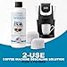 Keurig Compatible Descaling Solution (1 Bottle, 2 Uses Plus 2 Filters) - Universal Descaler Cleaner Concentrate Kit For All 1.0 & 2.0 K-Cup Pod Machines and Espresso Machines