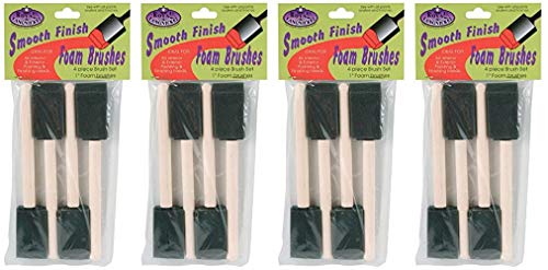 ROYAL BRUSH RFOMW-4P Foam Brush, 4-Pack - Pack of 4