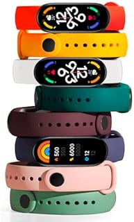 Pulseira para Mi Band 7 Xiaomi kit com 8 unidades e pelicula