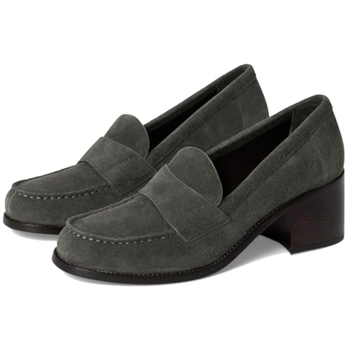 Image of SHODENSE Women Vintage Chunky Heel Loafers Pumps Platform Round Closed Toe Oxford Shoes Burnished Patent Matte Suede Slip On Dress Loafer Block Stacked Heels Office Formal Work Business 4-11 M US