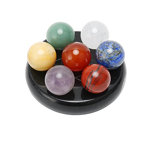 Pierres de chakra et cristaux de guérison SEAFRONT kit méditation avec obsidienne - 4