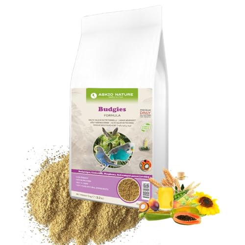 Parrot Essentials Budgie, Cockatiel, Lovebird, Neophema, Small Conure, Parrotlet, Quaker & Small Pet Birds Natural Blend Complete Parrot Food by Askio Nature (500Gr) - Image 4
