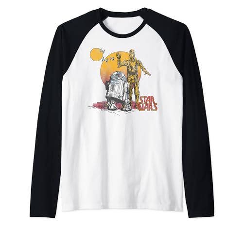 T-shirt baseball Star Wars R2-D2 C-3PO idéal pour vos sorties cinéma et pop culture