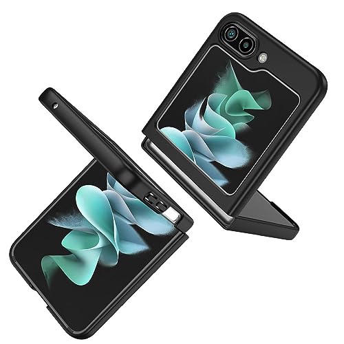 Étui mince Samsung Z Flip 4 fini les rayures avec la coque noire
