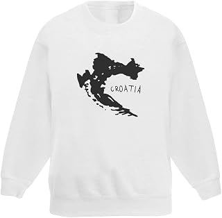 Azeeda 'Croatia Country' Kid's Sweatshirt/Jumper (7-8 Years) (KW00023733)
