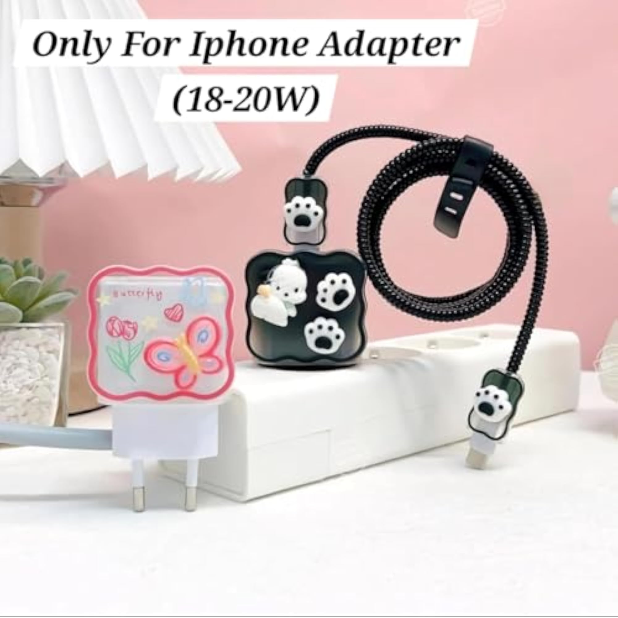 Cable Protector with 3D Pattern for Charger & Data Wires