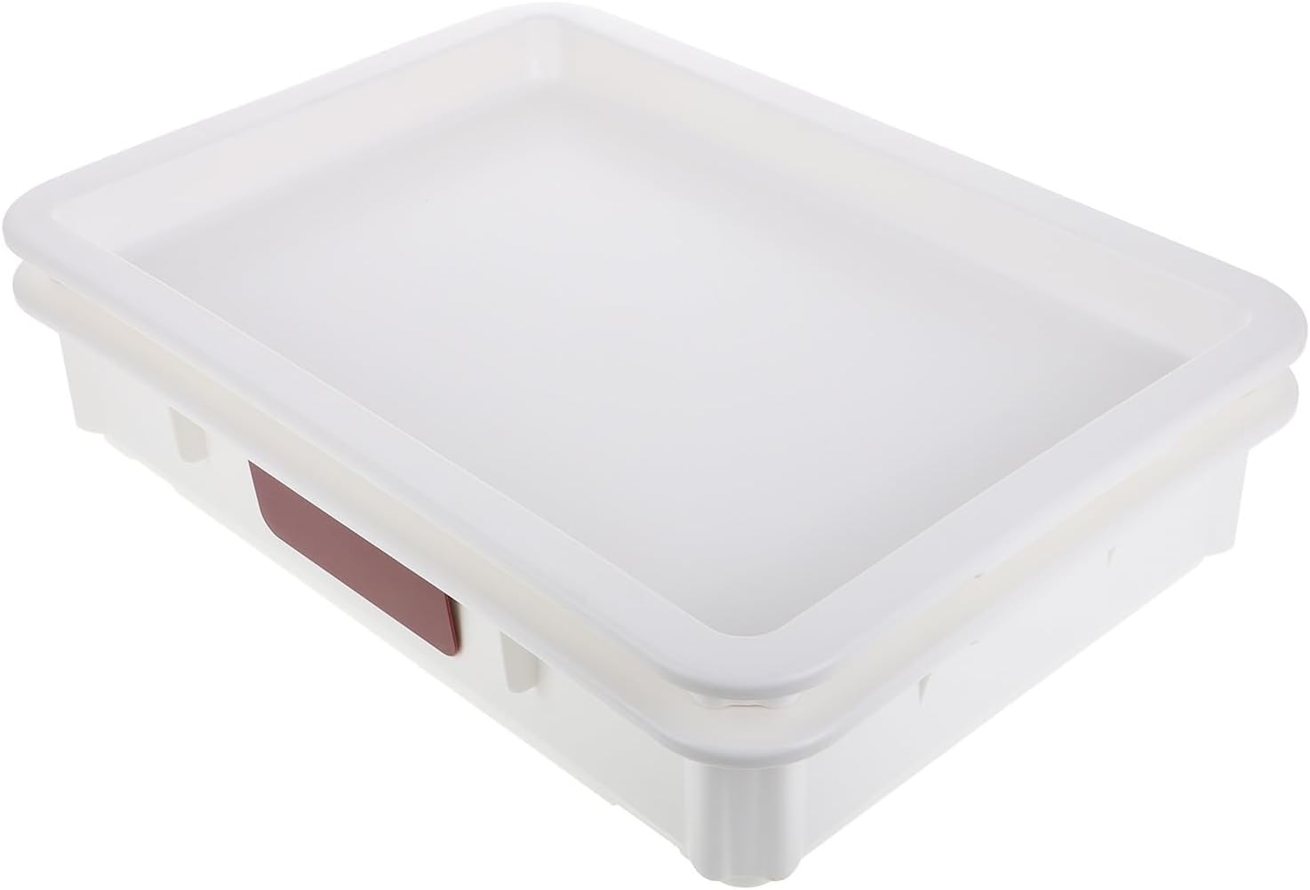 Ipetboom Pizza Dough Proofing Tray with Lid for Kitchen Storage, Plastic Pizza Storage Box with Compact Space-saving Design and Easy to Clean Features