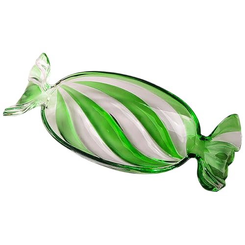 Liuyoyo Plato Navideño, Plato de Vidrio para Dulces, Platos de Postre, Bandeja de Vajilla Navideña, Platos Decorativos para Regalos Navideños, Bandeja Navideña para Dulces de