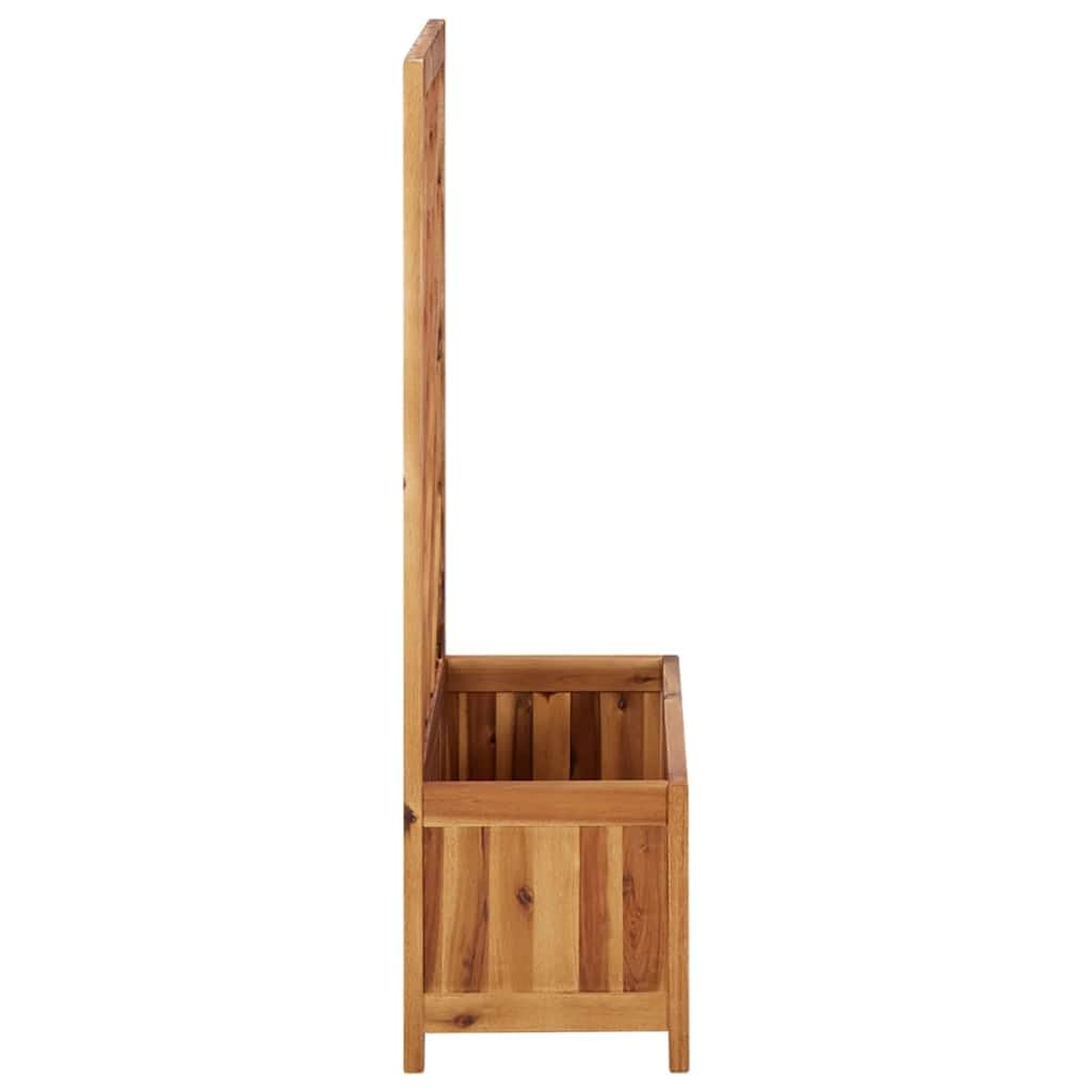 vidaXL Bois Massif d'Acacia Lit Surélevé de Jardin avec Treillis Jardinière Bac à Fleurs Pot de Plantes Lit de Plantation Balcon Extérieur