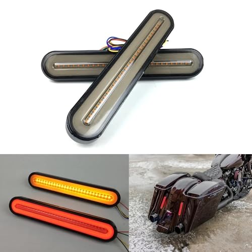 Feu stop moto LED vertical double pour Davidson Road King et Glide
