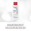 Eucerin Itch Relief Intensive Calming Body Lotion for Dry Itchy Skin, Unscented Lotion with Cooling Menthol and Ceramides, 8.4 Fl Oz Bottle