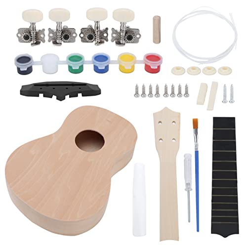 Kit ukulélé, kit ukulélé 21 pouces bricolage tilleul peinture légère cadeau artisanal enfants petits jouets - Les Beatles, Paul McCartney, John Lennon, RIngo Starr, George Harrison Kit ukulélé, kit ukulélé 21 pouces bricolage tilleul peinture légère cadeau artisanal enfants petits jouets – Image 5