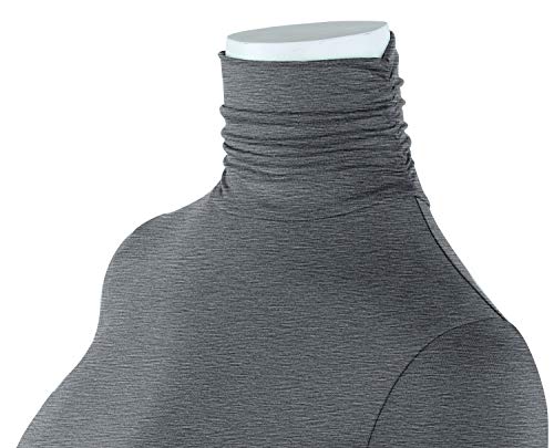 Image of AUHEGN Women's Long Sleeve Lightweight Turtleneck Top Slim Fit Pullover T-Shirt (S-XXL)