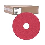 Boardwalk BWK4014RED 14 in. Diameter Buffing Floor Pads - Red (5/Carton)