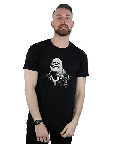 Image of Marvel Men's Avengers Infinity War Fierce Thanos T-Shirt Black X-Large