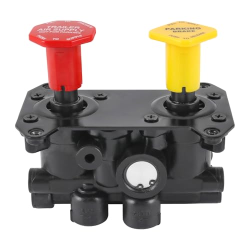 RALBDX 800519 MV-3 Dash Air Brake Control Valve Compatible with Volvo Ford Freightliner Kenworth Peterbilt Western Star Trucks Trailer # 800519 065186 107433 MV3 Trailer Parking Brake Valve