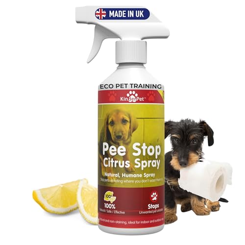 KinderPet® Pee Stop Spray Urine Stop for Cat and Dog Repellent Stop Cats and Dogs Repeat Marking Indoors and Outdoors 100% Natural Enzyme Urine Destroyer 500ml