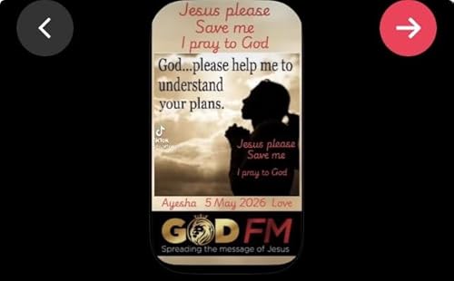 I PRAY TO JESUS GOD HELP ME 5 May 2026 Ayesha GOD FM