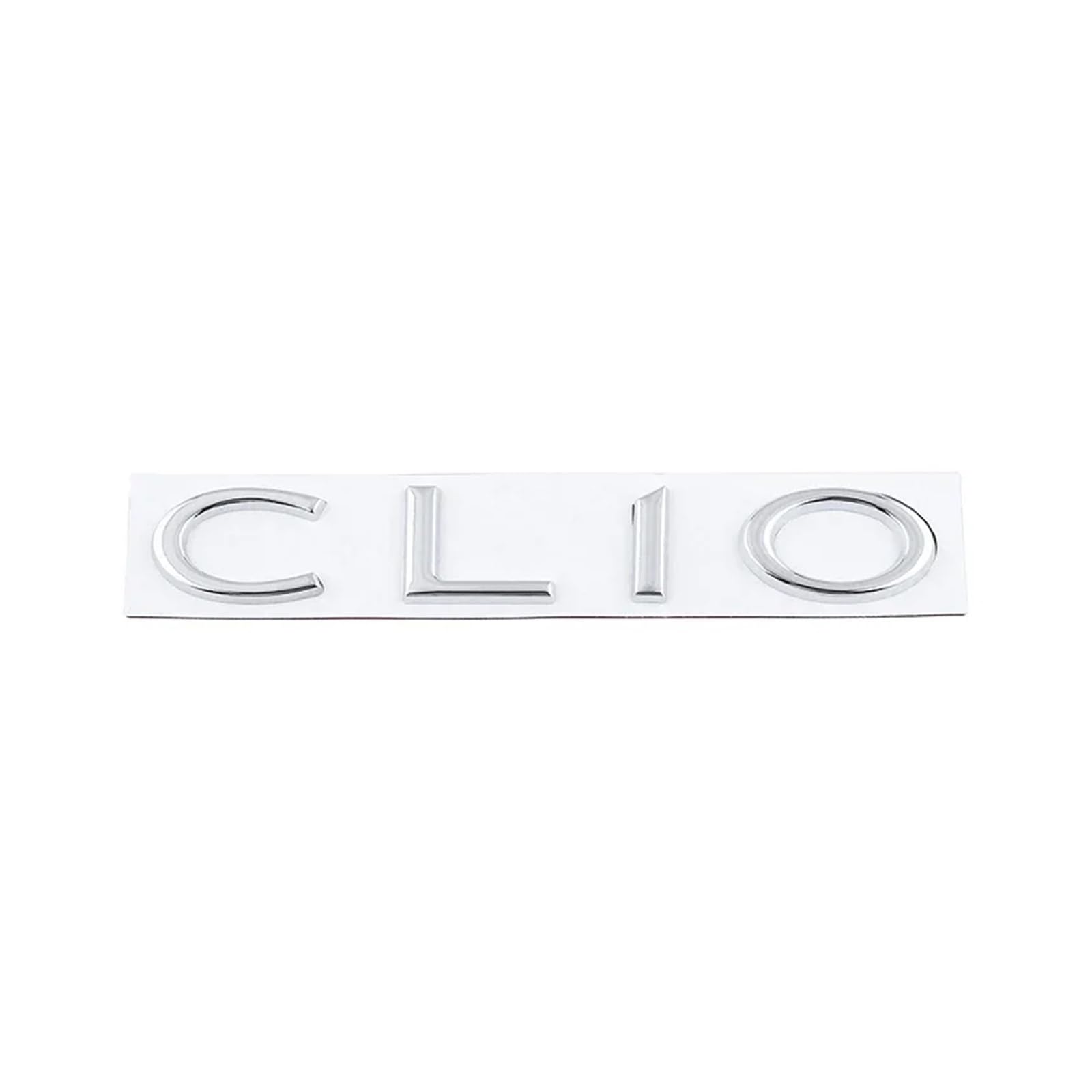 YSRWTBBA 3D Metal Emblem Badge Decals Rear Trunk CLIO Labeling Is Suitable Compatible with Modified Body Pasting with CLIO Metal Tail Labels Easy to install, just peel and stick it off.(Silver)