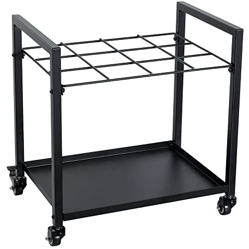 Blueprint Roll File Holder - 12 Slots, Organize Your Blueprints With This Mobile Blueprint Storage Rack - Ideal For Architects, Engineers, And Designers - Blueprint Storage Cart With 4 Wheels #TOP2