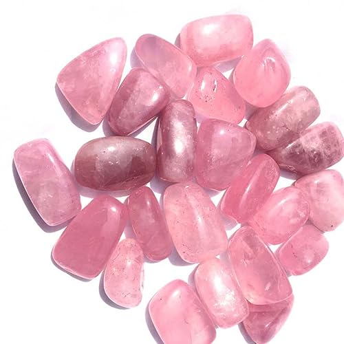 PRETYZOOM 1Pack Natural Irregular Pink Crystal Rocks Chips for Home Decor Fish Tank Flowerpot Tumbled Gravel for DIY Crafts and Arrangements