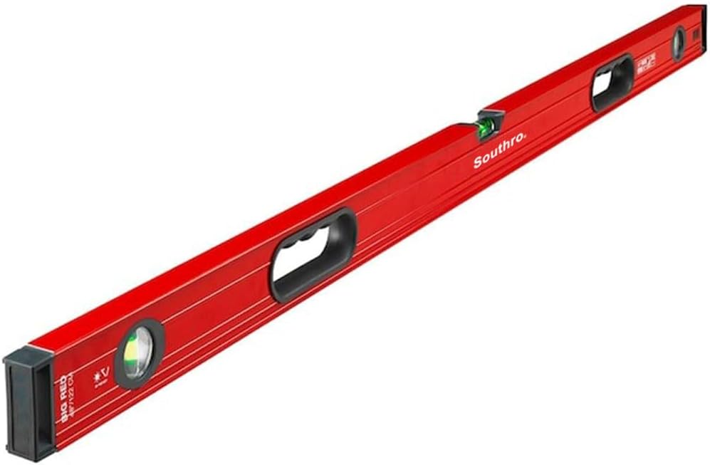 Box Level, Aluminum, 48 In, Red, Mfr: LSB48-A