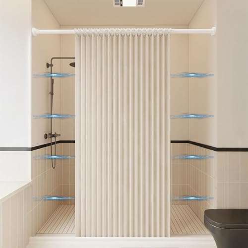 Haoyunll Waterproof Anti Mould Magnetic Folding Fabric Showe