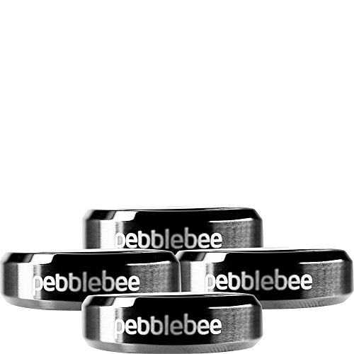 Pebblebee Finder Bluetooth Tracking Device - 4 Pack (Gunmetal)