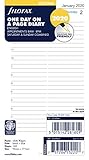 Filofax 2020 Refill, Personal/Compact, Day per Page, English, 6.75 x 3.75 inches (C68441-20)