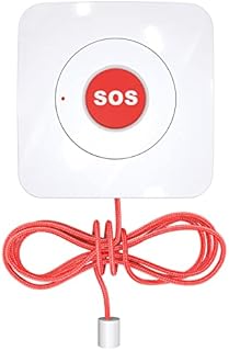 Wireless Caregiver Pager Call Bell SOS Panic Button with Rope Buzzer Nurse Alert Personal Alarm Emergency Help System for Elderly Senior Patient Disabled Pregnant(Can Connect to Door Alarm Host)